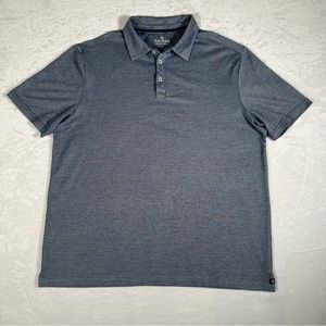 Nat Nast Polo Shirt Men Size XL Gray Short Sleeve Stretch Comfort Golf EUC
